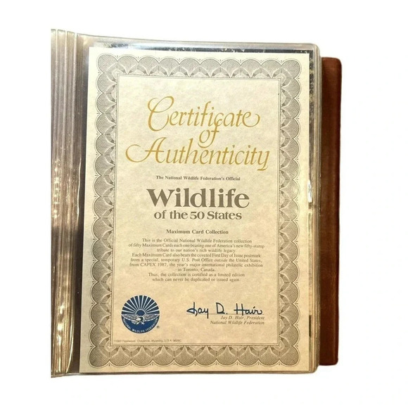 1987 WILDLIFE OF THE 50 STATES - FIRST DAY OF ISSUE PROOFCARD COLLECTION - RARE - Picture 4 of 9
